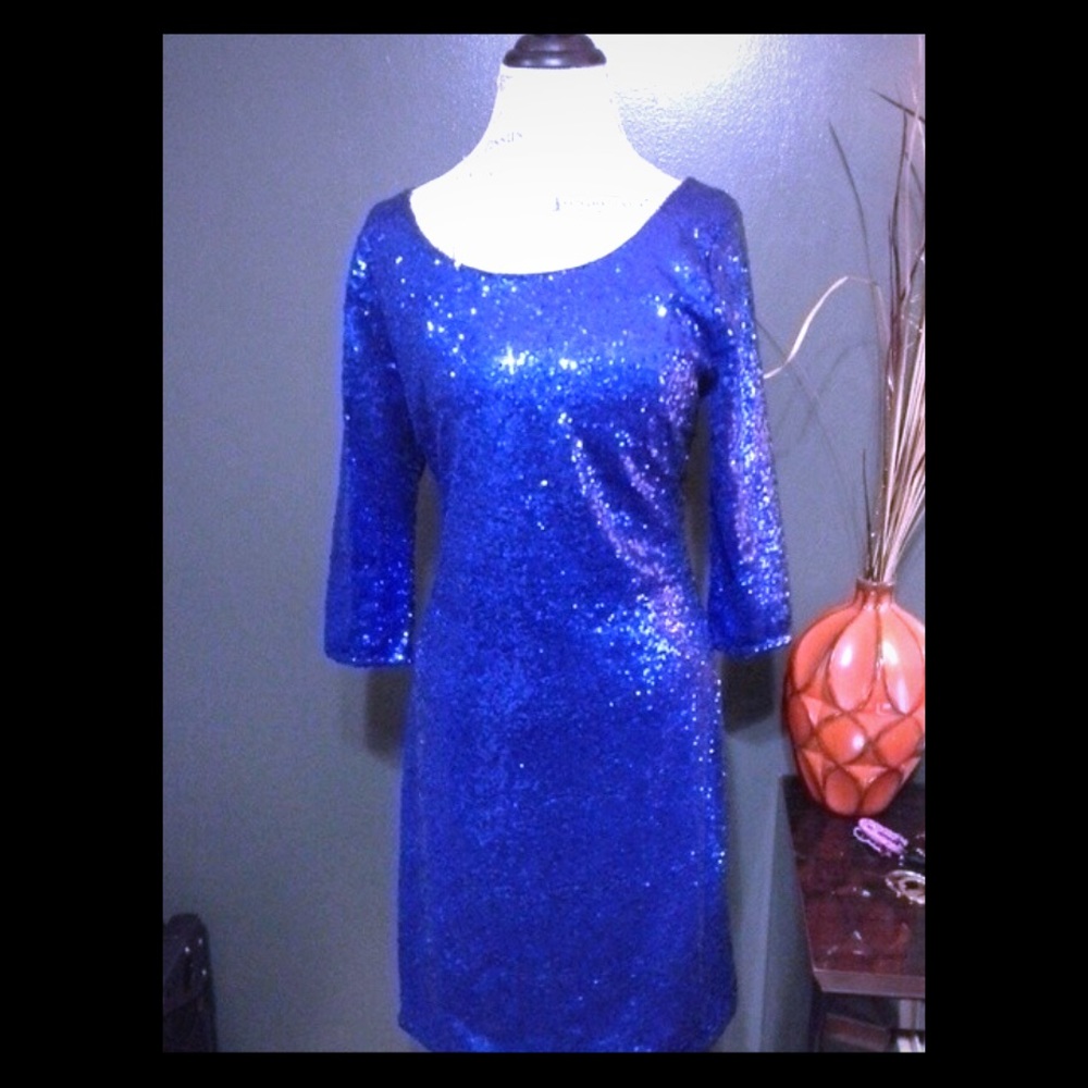 Blue Sequence Dress